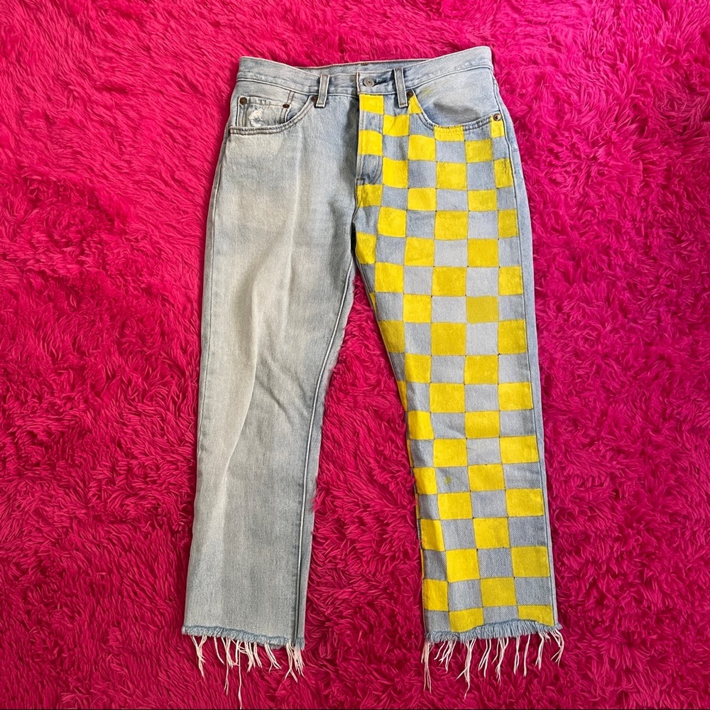 Hand Painted Levi 501s